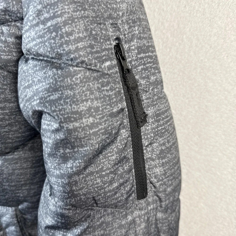 Arizona Puffer‎ Jacket Kids M 10/12 Gray Fleece Lined Hooded Heavyweight Winter